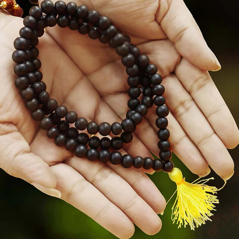 Original Karungali Malai 108-Beads & Karungali Malai Bracelet Combo with Govt. Certification